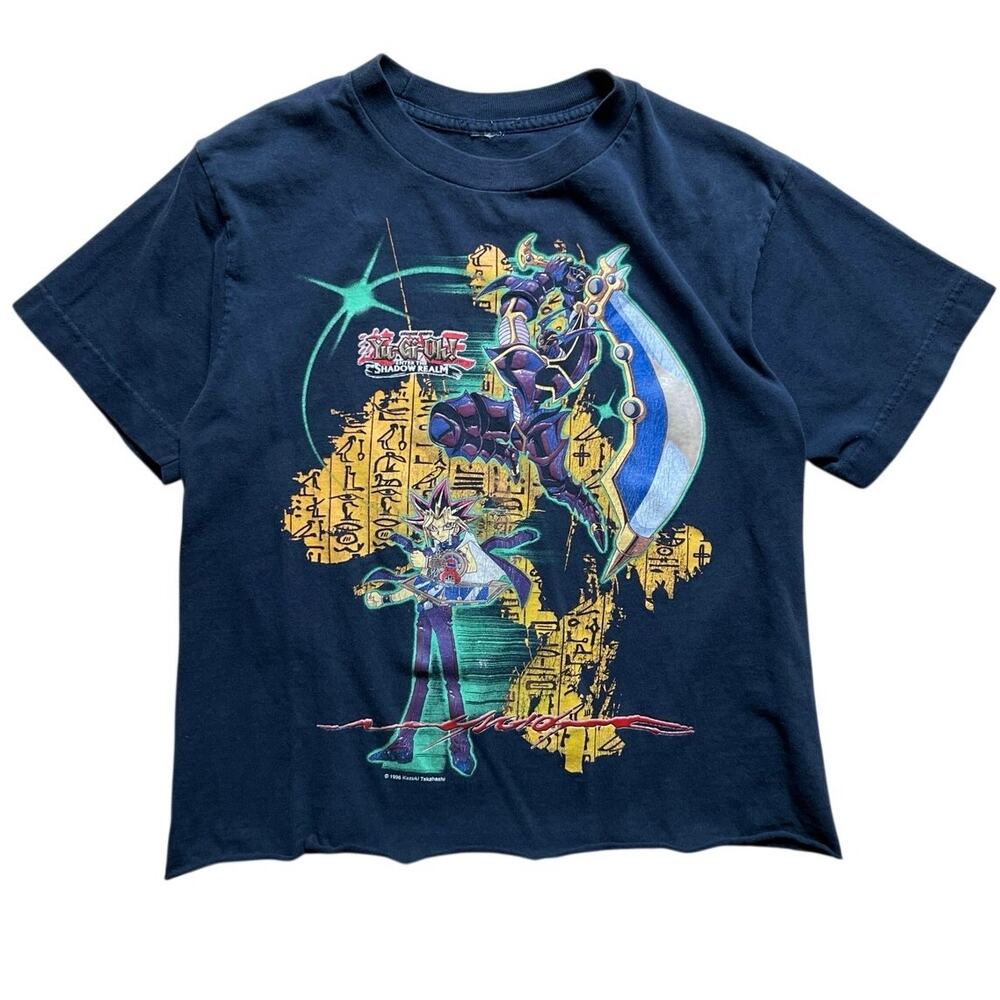 Vintage 2000s Yu-Gi-Oh! Shirt Blue Enter The Shadow Realm XS
